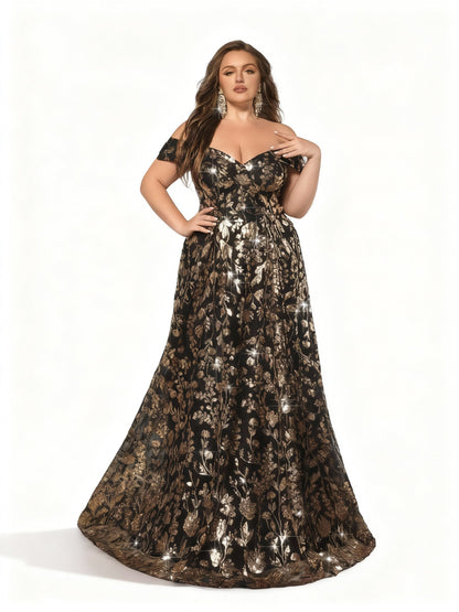 Stalluxe | Schwarzes Etuikleid in Übergröße für festliche Anlässe