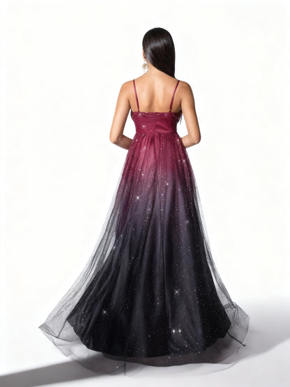 Stalluxe | Abendkleid mit Farbverlauf und Pailletten