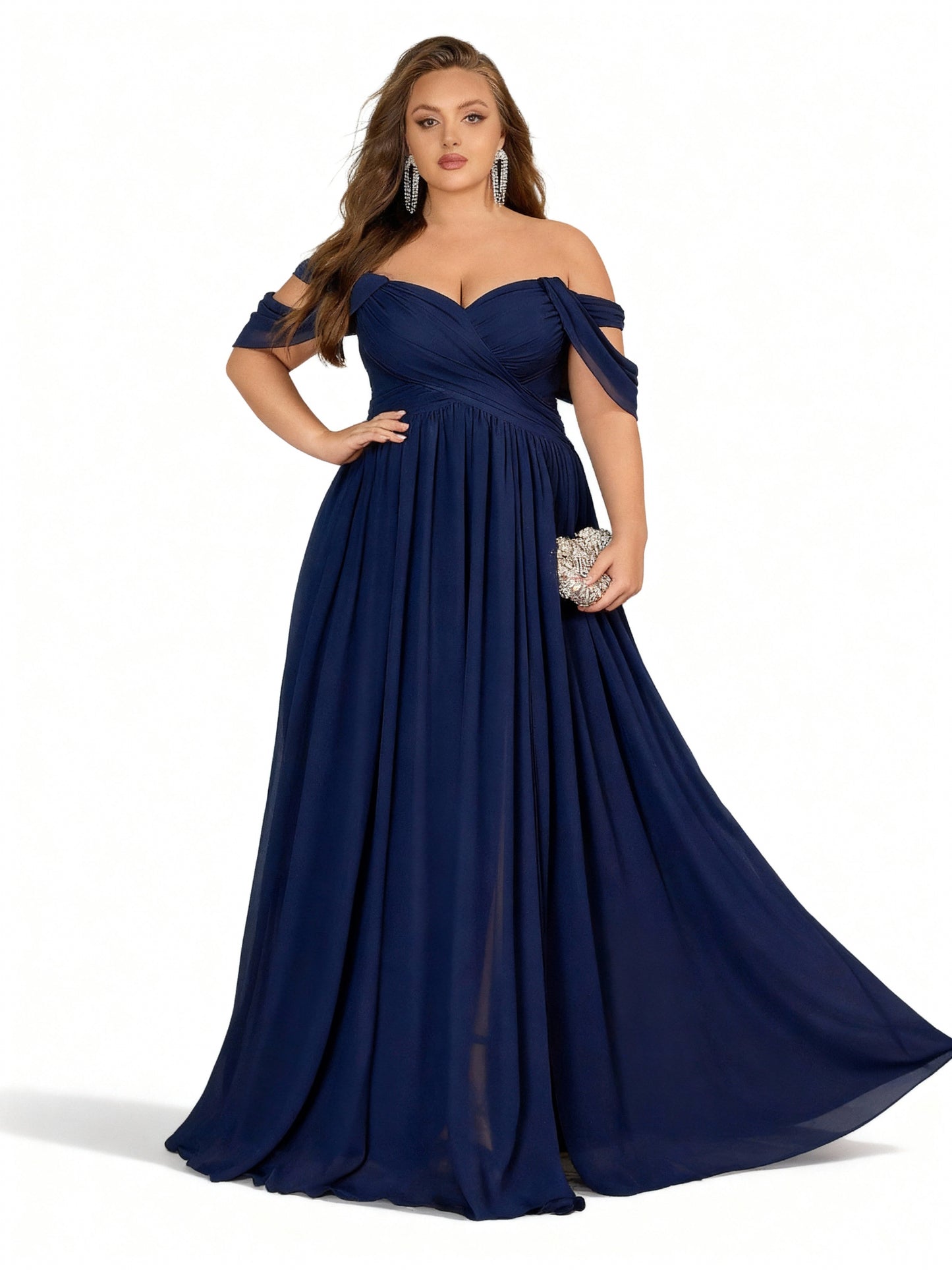 Stalluxe | Chiffon-Brautjungfernkleid in Großen Größen