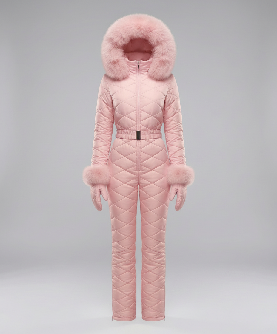 Stalluxe | Eleganter Damen Winteroverall Warm Rosa