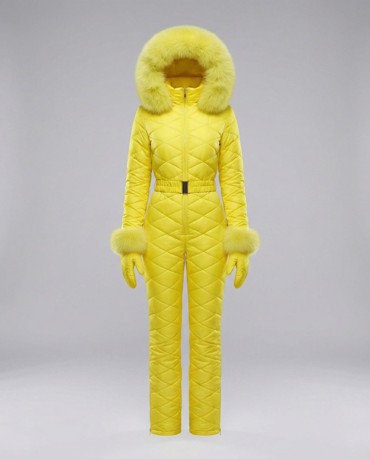 Stalluxe | Eleganter Damen Winteroverall Warm Gelb