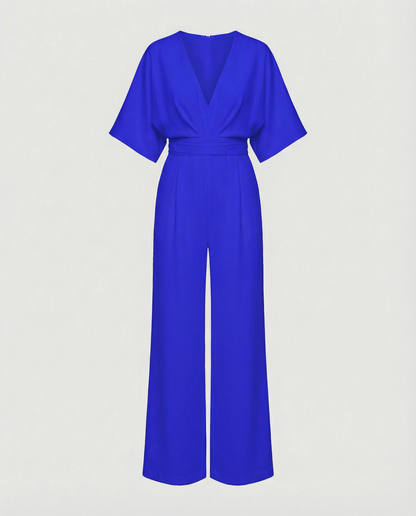 Stalluxe | Lässiger Weitbein Overall Damen Blau