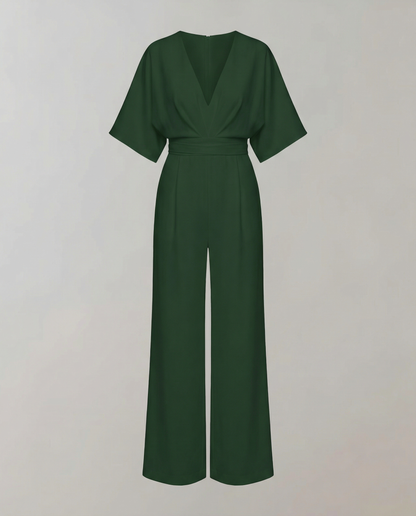 Stalluxe | Lässiger Weitbein Overall Damen Grün