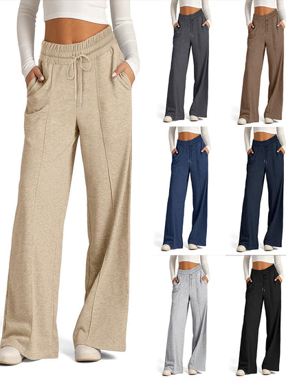 Damen Weite Freizeithose mit elastischem Bund und praktischen Seitentaschen Stalluxe