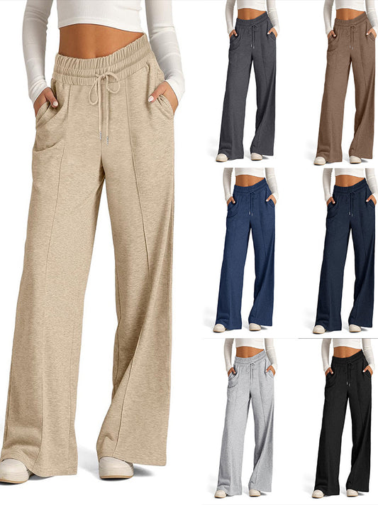 Damen Weite Freizeithose mit elastischem Bund und praktischen Seitentaschen Stalluxe