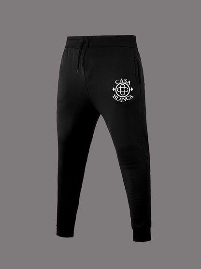 Damen elegante Sporthose mit dekorativem Logo Stalluxe
