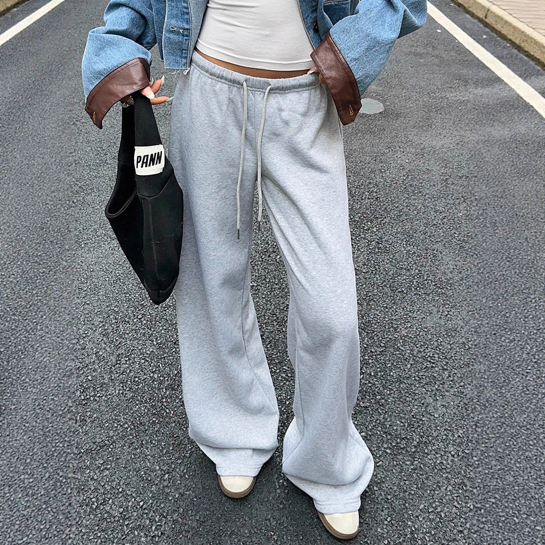 Damen Lässige Sweatpants mit weitem Schnitt und elastischem Bund Stalluxe