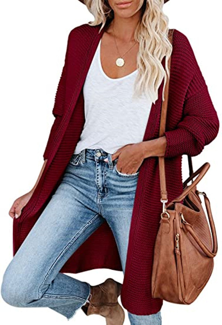 Damen Strickmantel Stalluxe