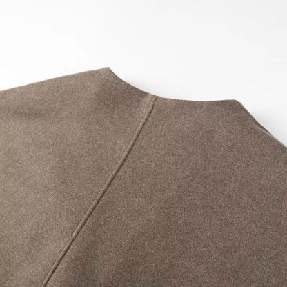Damen elegante modische Jacke mit strukturiertem Gewebe und langen Ärmeln Stalluxe