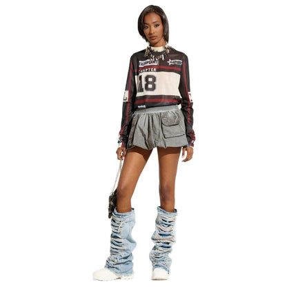 Damen Lässiger Rock mit hochwertiger Taillenschnürung Stalluxe