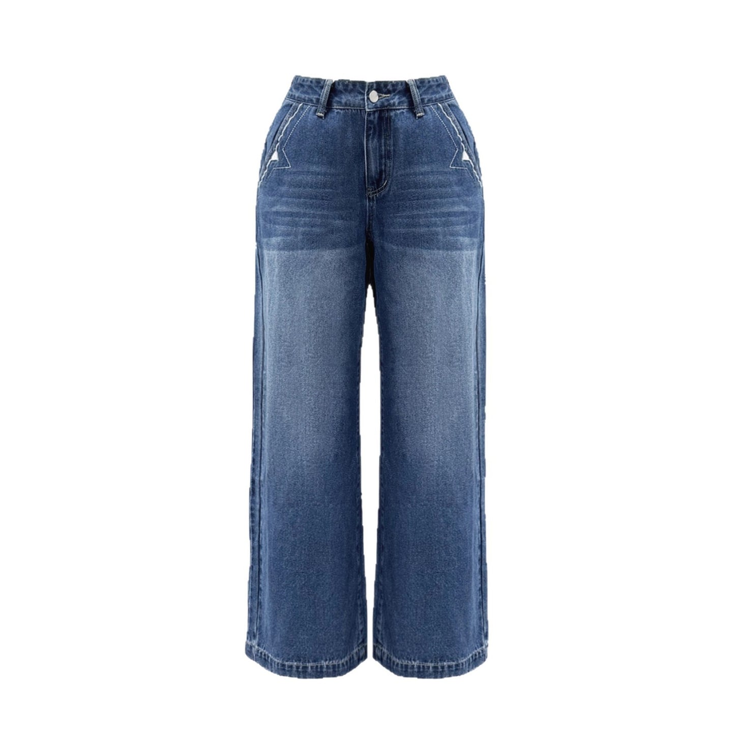 Damen Weite Jeanshose im Vintage-Stil mit hochwertigem Denim Stalluxe