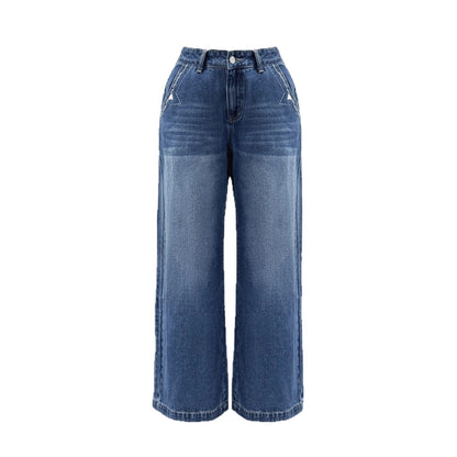 Damen Weite Jeanshose im Vintage-Stil mit hochwertigem Denim Stalluxe