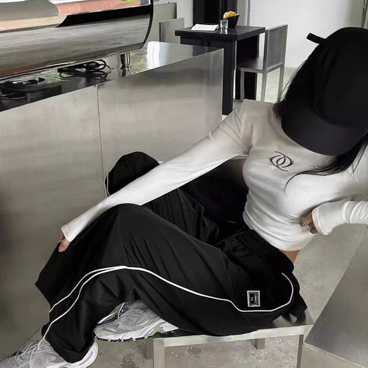 Damen lockere Workout-Hosen mit elastischem Bund und praktischen Taschen Stalluxe