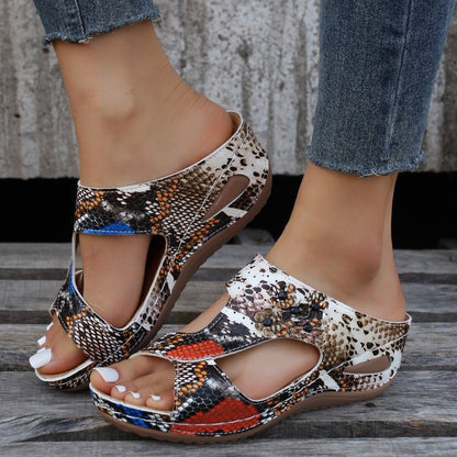 Damen Bequeme und stilvolle Sandalen mit offenem Zehenbereich Stalluxe