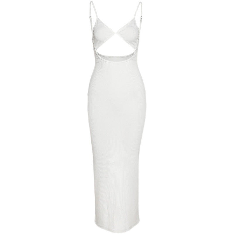 Damen Cut-Out Maxikleid mit sanfter Silhouette und edlen Drapierungen Stalluxe