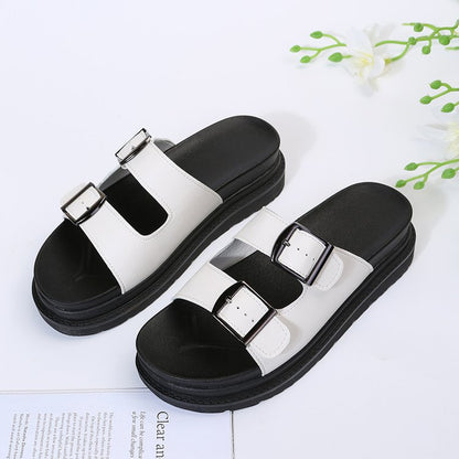 Damen Modische Riemensandalen mit verstellbaren Schnallen Stalluxe