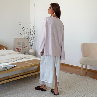 Damen Langarmshirt mit modischem Reißverschluss und sanften Nähten Stalluxe