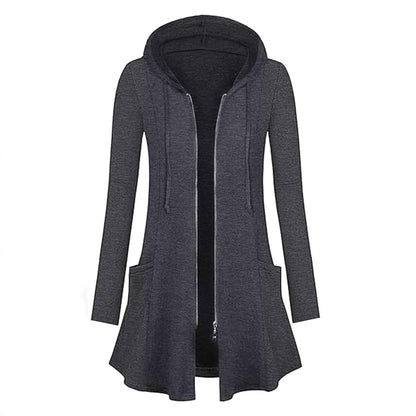 Damen Kapuzenjacke mit Reißverschluss und Seitentaschen Stalluxe