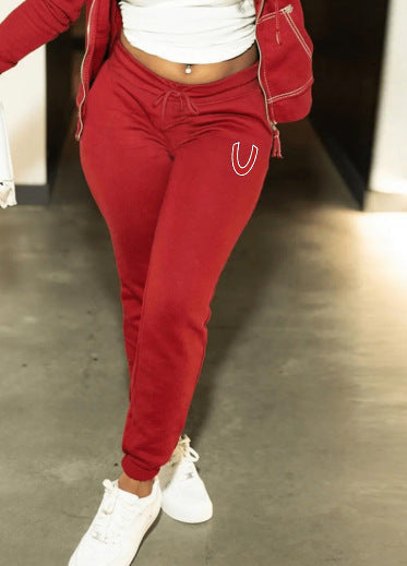 Damen Sportliche Jogginghose mit seitlicher Tasche und elastischem Bündchen Stalluxe
