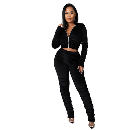 Damen Sportliches Zweiteiliges Set mit figurschmeichelndem Design Stalluxe