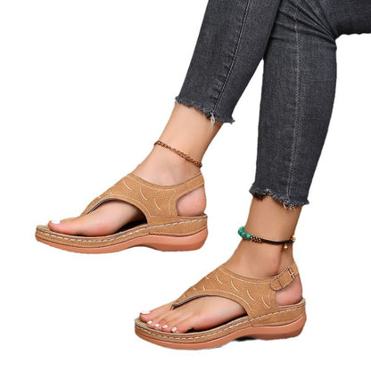 Damen Riemensandalen mit anatomischem Fußbett und stylishen Akzenten Stalluxe