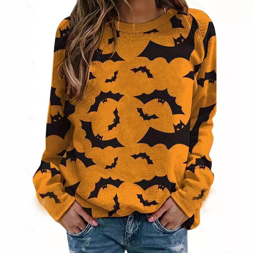 Damen lässiges Sweatshirt mit Halloween-Motiv und bequemer Passform Stalluxe