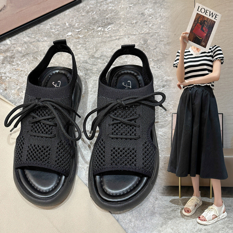 Damen Atmungsaktive Freizeitsandalen mit elastischem Obermaterial und rutschfester Sohle Stalluxe