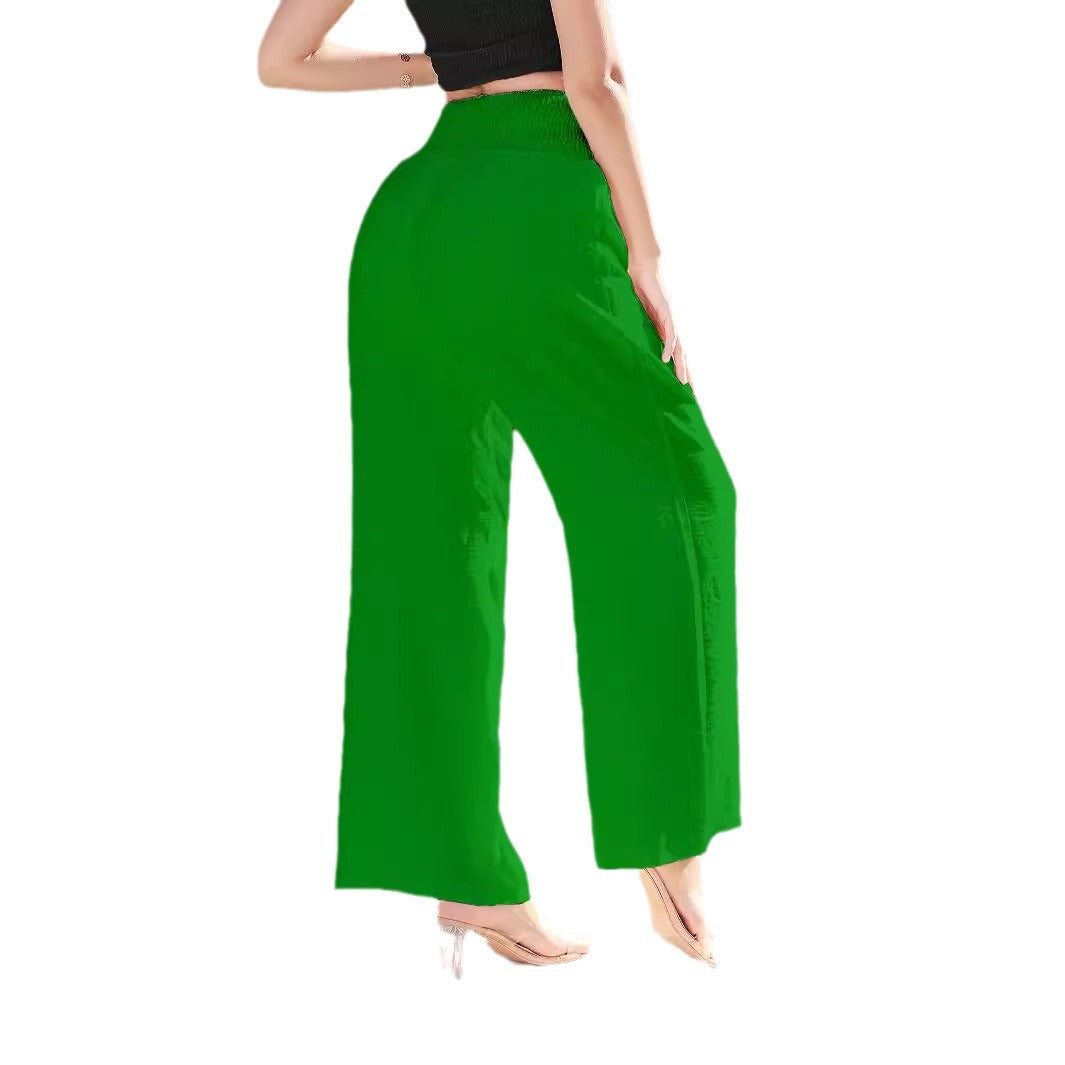 Damen Luftige weite Chinos mit elastischem Bund Stalluxe