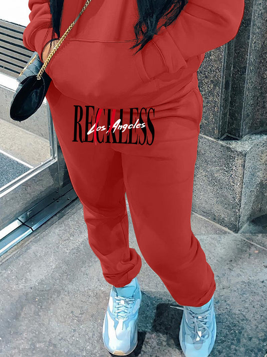 Damen Sportliche Jogginghose mit elastischem Bund und auffälligem Logo Stalluxe