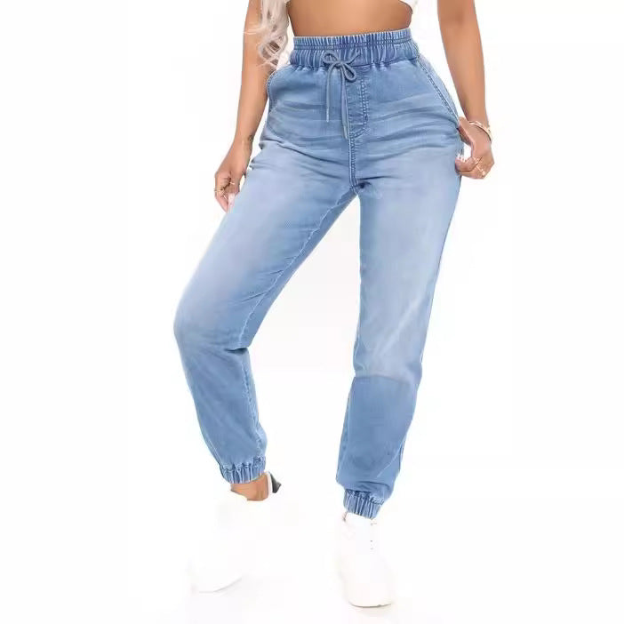 Damen Bequeme Jeanshose mit elastischem Bund Stalluxe