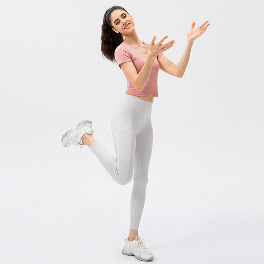 Damen Sportliches Kurzarm Oberteil Stalluxe