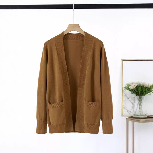 Damen Strickjacke mit strukturiertem Design und praktischen Taschen Stalluxe
