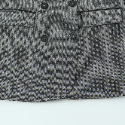 Damen modischer Blazer mit doppelter Knopfleiste und elegantem Revers Stalluxe