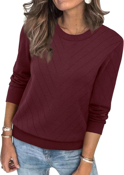 Damen eleganter gestreifter Pullover Stalluxe