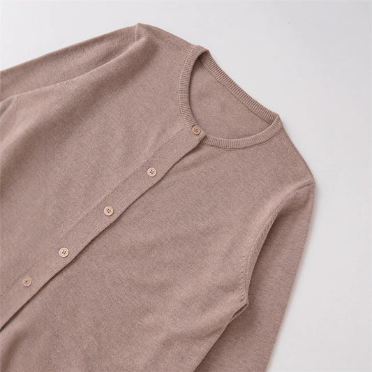 Damen Langarmshirt mit weichem Stoff und eleganter Knopfleiste Stalluxe