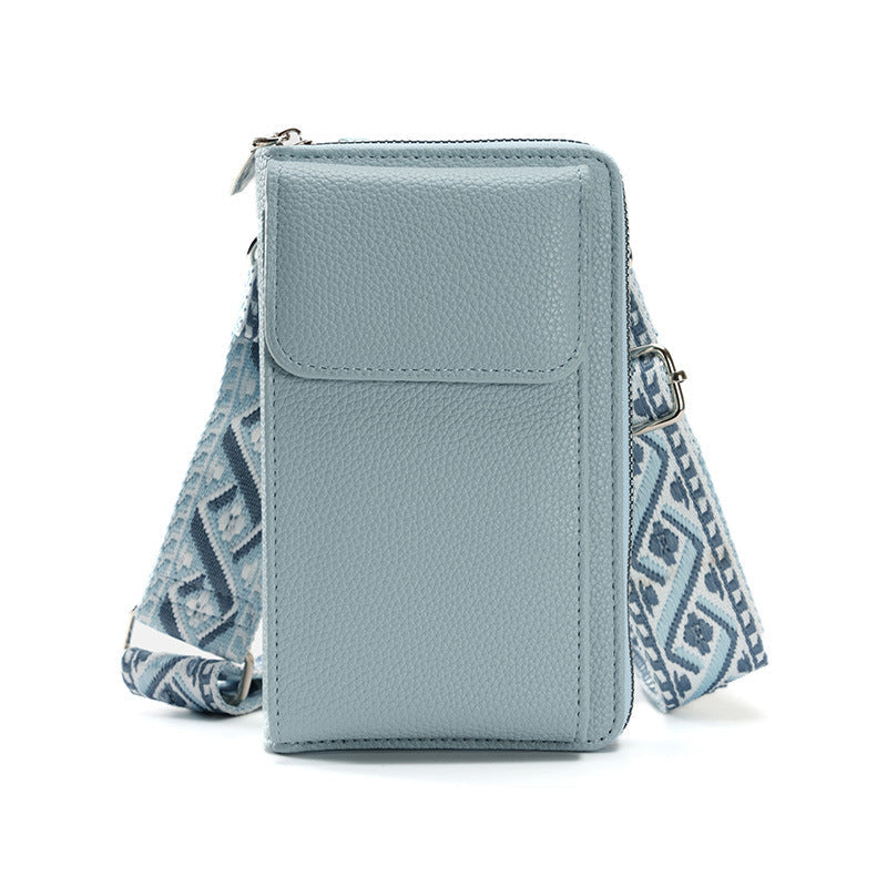 Stalluxe | Umhängetasche mit Handyfach Blaue Handytasche