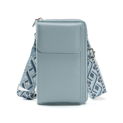 Stalluxe | Umhängetasche mit Handyfach Blaue Handytasche