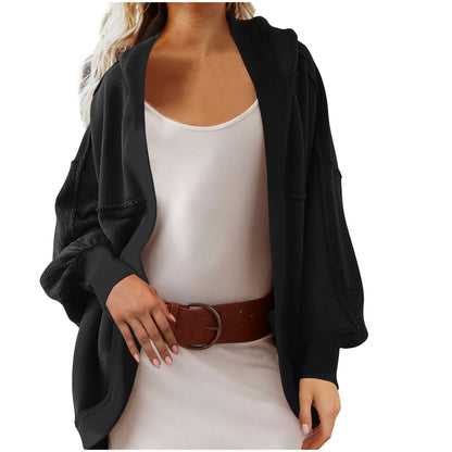 Damen Oversized Strickjacke mit luftigen Ärmeln und Taschen Stalluxe