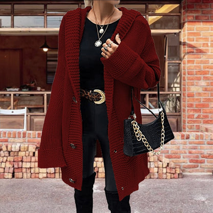 Damen Offene Strickjacke mit elegantem Strukturmuster und praktischen Taschen Stalluxe
