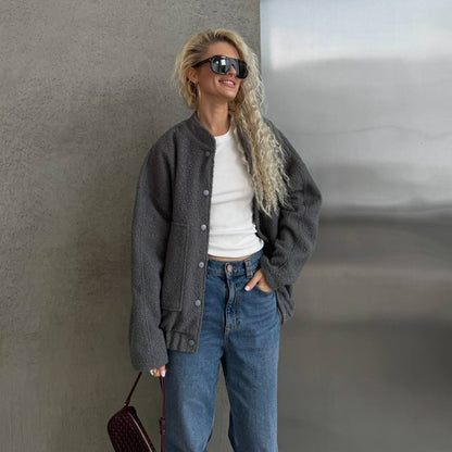 Damen Cozy Strickjacke mit Knopfdetails und weichem Material Stalluxe
