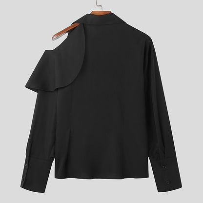 Damen Modische Bluse mit asymmetrischem Kragen und hochwertiger Verarbeitung Stalluxe