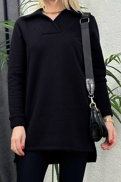Women's Casual Longline Tunic Sweatshirt Stalluxe