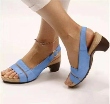Damen Komfortable Slingback Sandalen mit ergonomischem Fußbett und stilvollem Akzent Stalluxe