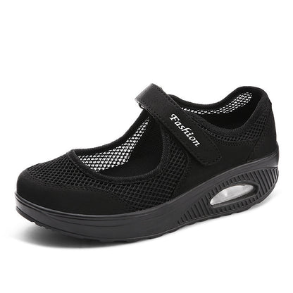Damen Sportliche Slip-On Sneakers mit elegantem Klettverschluss und atmungsaktivem Mesh-Obermaterial Stalluxe