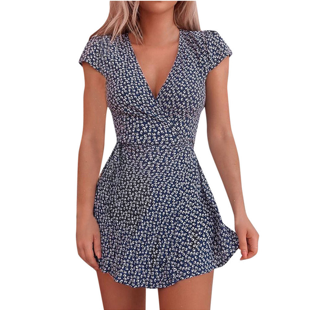 Damen Blütenmuster Kleid Stalluxe