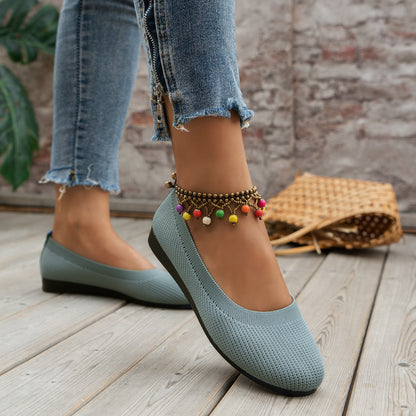 Damen elegante und bequeme Ballerinas mit atmungsaktivem Obermaterial Stalluxe