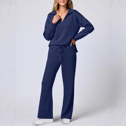 Damen Elegante Sportliche Freizeitgarnitur mit weitem Schnitt Stalluxe