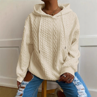 Damen Strickdesign Kapuzenpullover im Oversize-Schnitt Stalluxe