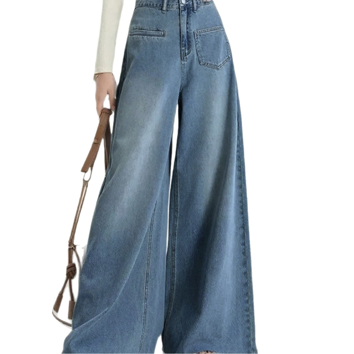 Damen weite Jeanshose Stalluxe