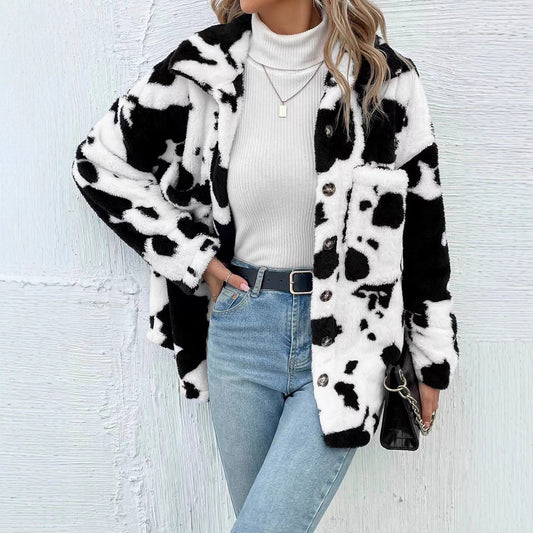 Damen Plüschjacke Stalluxe